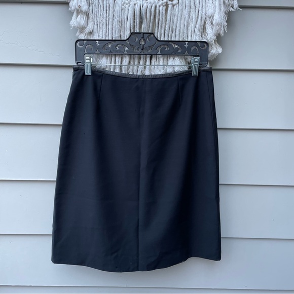 UPCYCLING Gucci Leather Top Trim Black Skirt - Picture 7 of 10